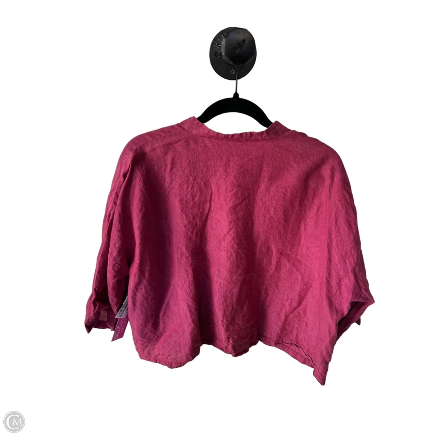 Top 3/4 Sleeve By Eileen Fisher In Red, Size: M