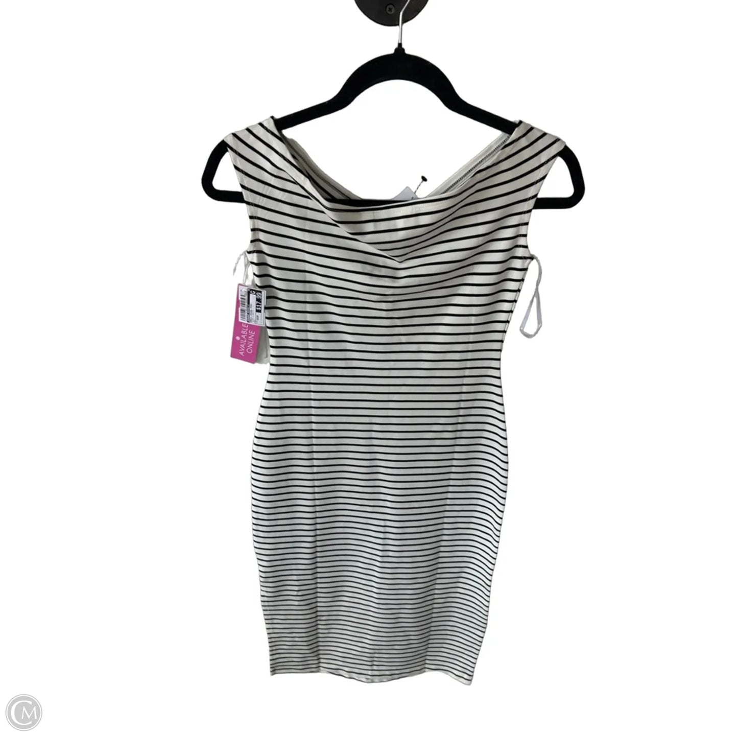 Dress Casual Midi By Banana Republic In Black & White, Size: Xxsp