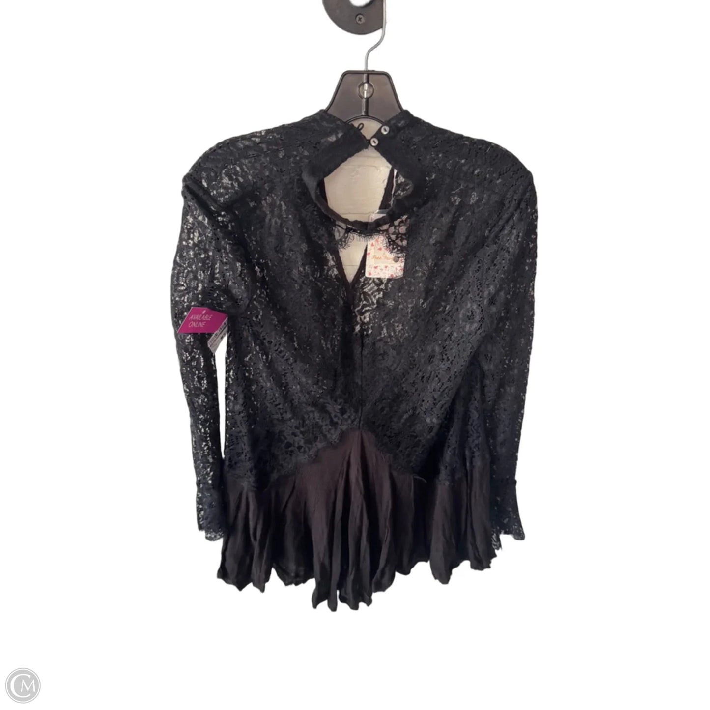 Top Long Sleeve By Free People In Black, Size: Xs