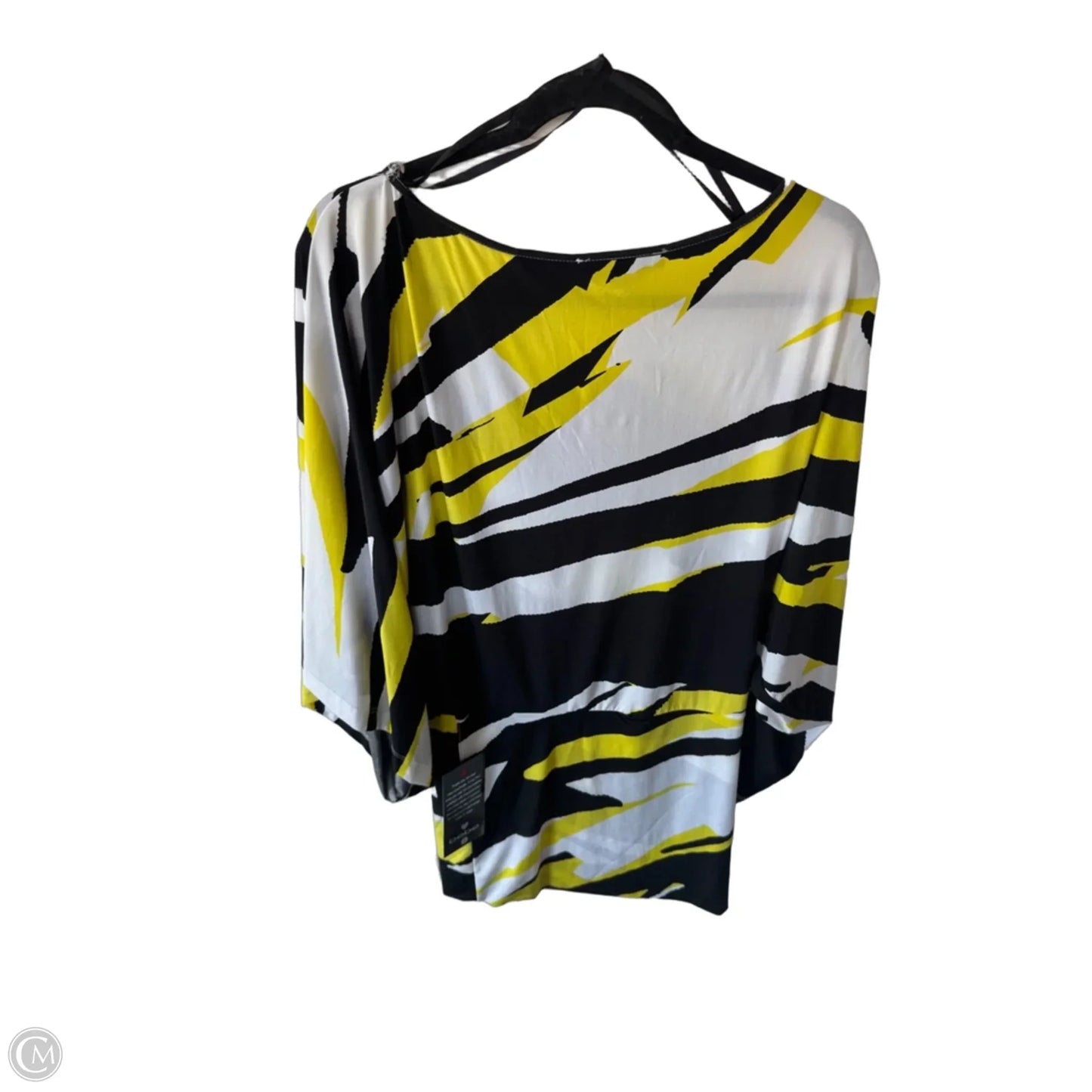 Dress Party Short By Bebe In Black & Yellow, Size: Xs