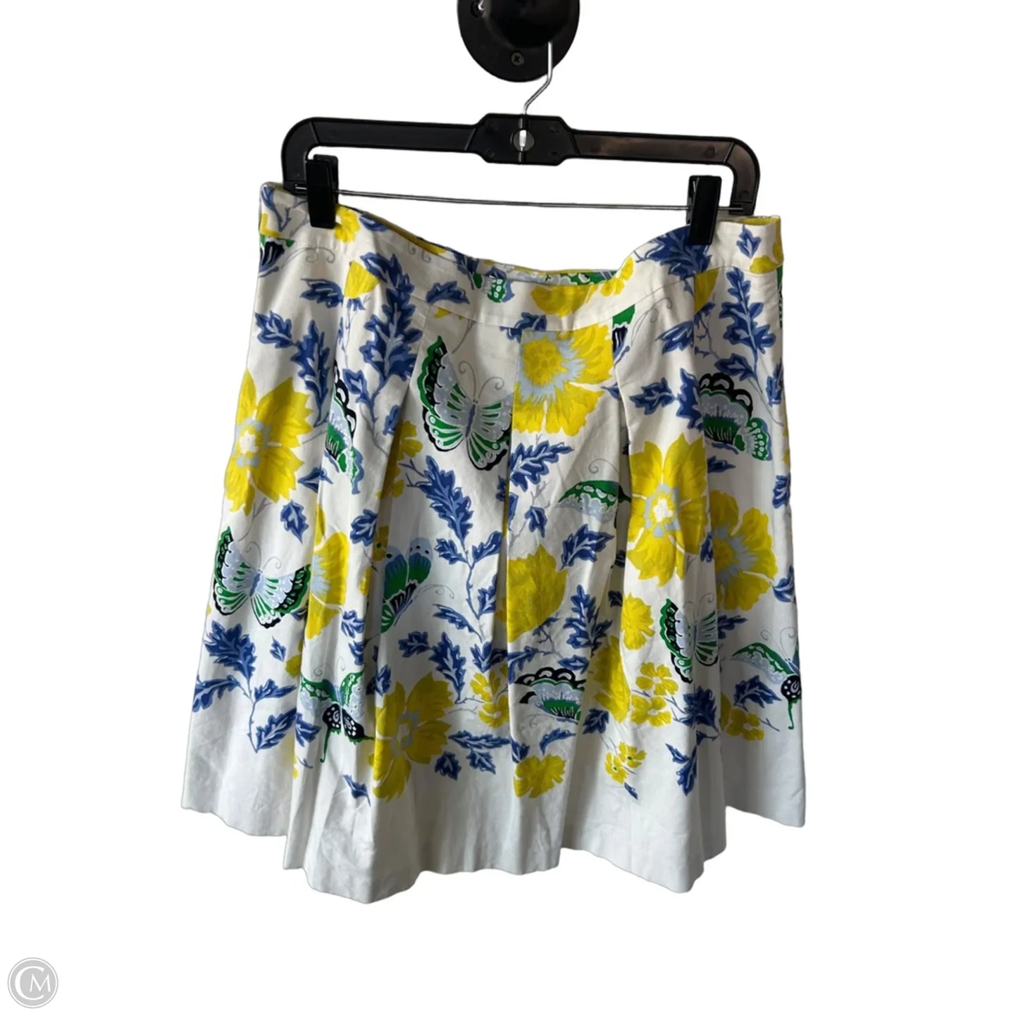 Skirt Midi By Talbots In Blue & Cream, Size: 16