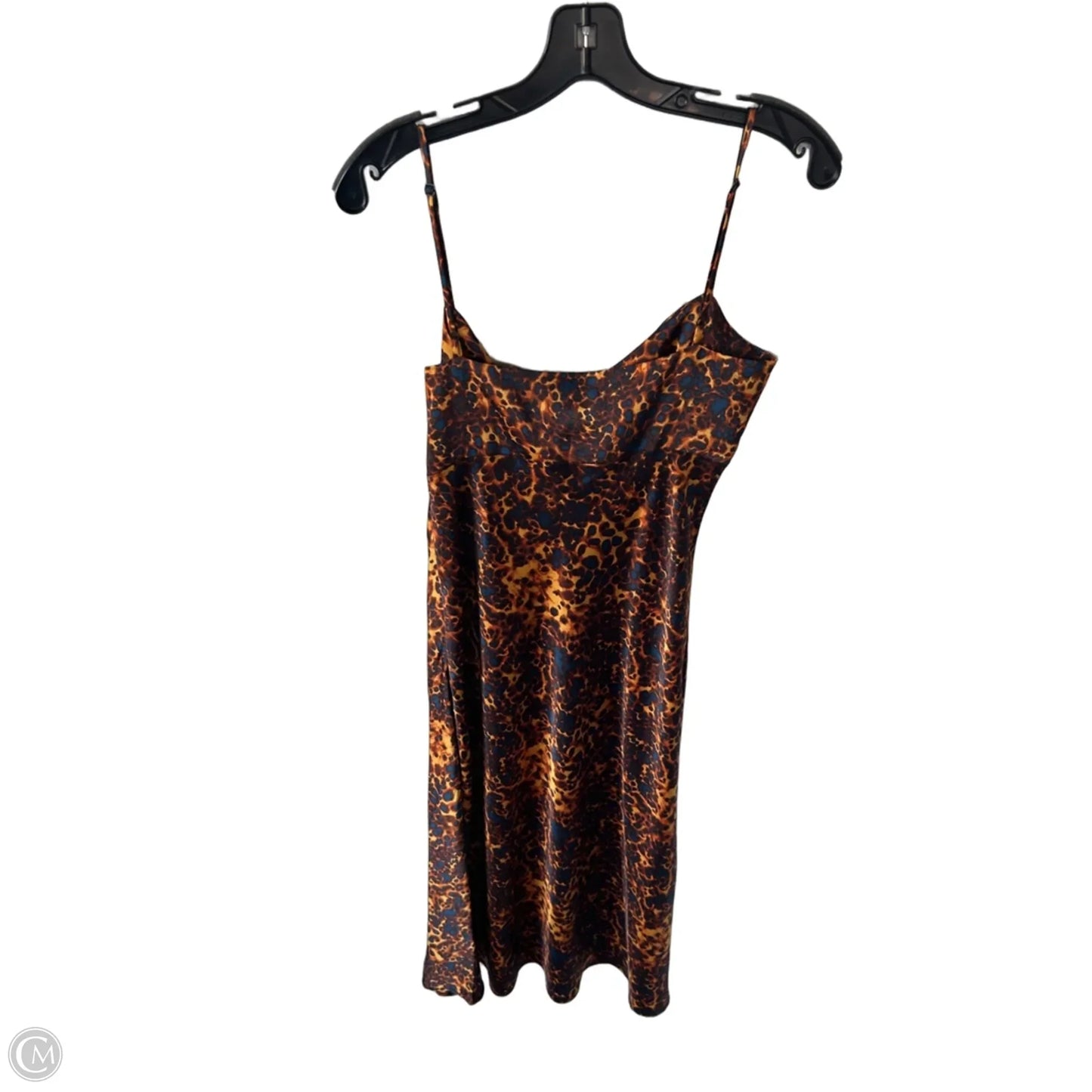 Dress Casual Midi By Wayf In Blue & Orange, Size: M