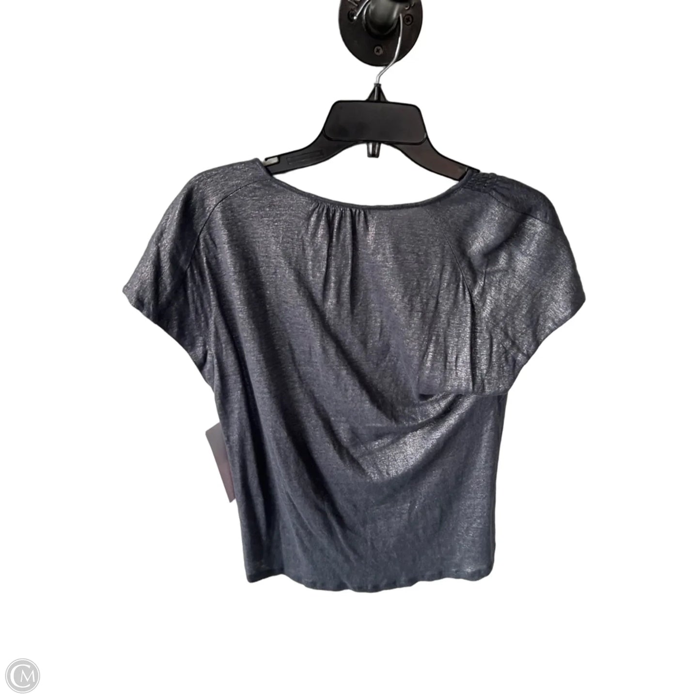 Top Short Sleeve By Chicos In Grey, Size: M