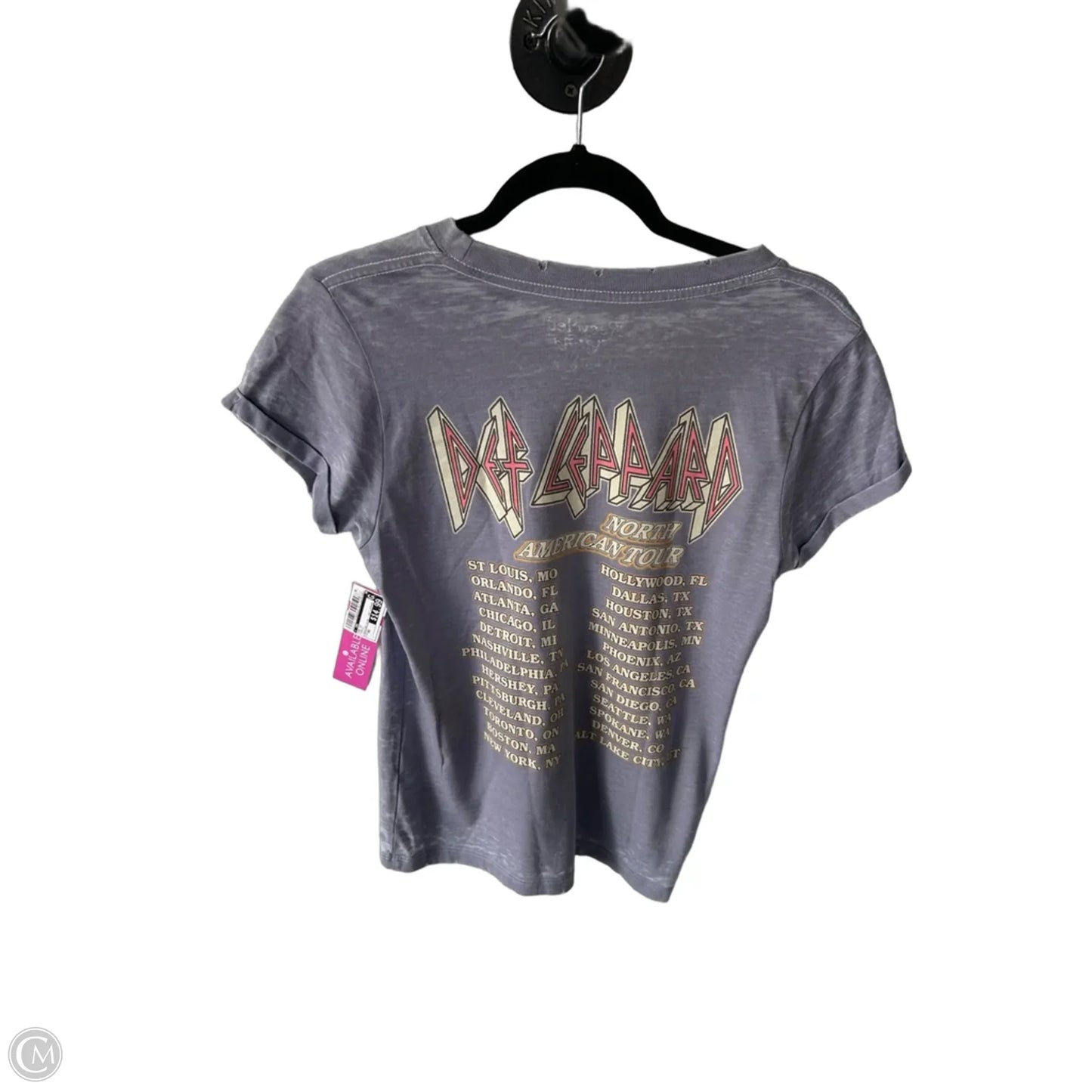 Top Short Sleeve By Cmc In Purple, Size: Xs