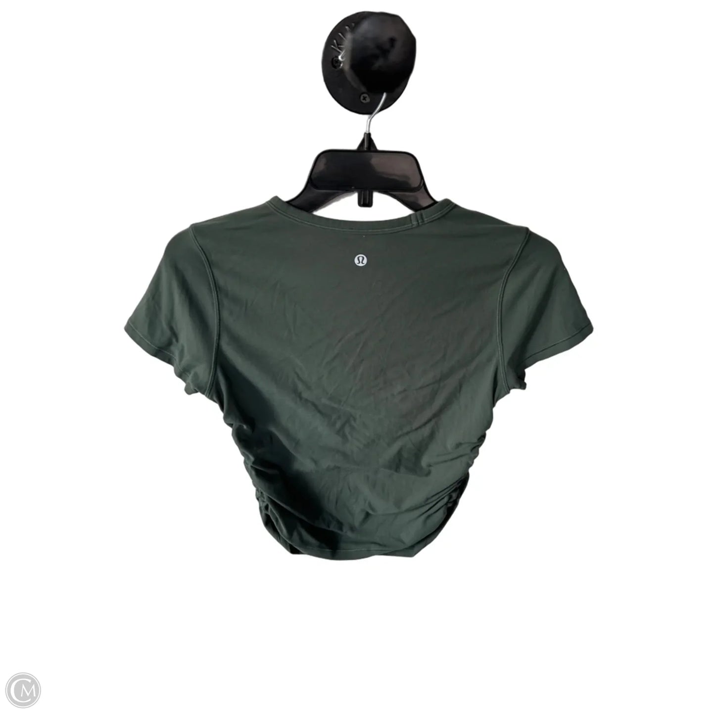 Athletic Top Short Sleeve By Lululemon In Green, Size: S