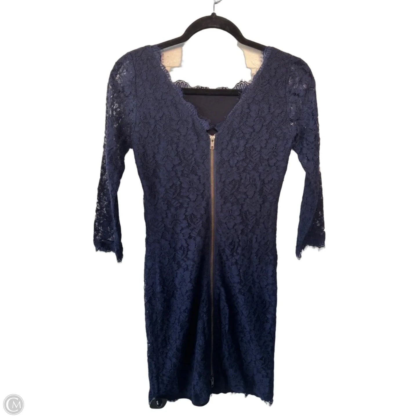 Dress Designer By Diane Von Furstenberg In Blue, Size: Xs