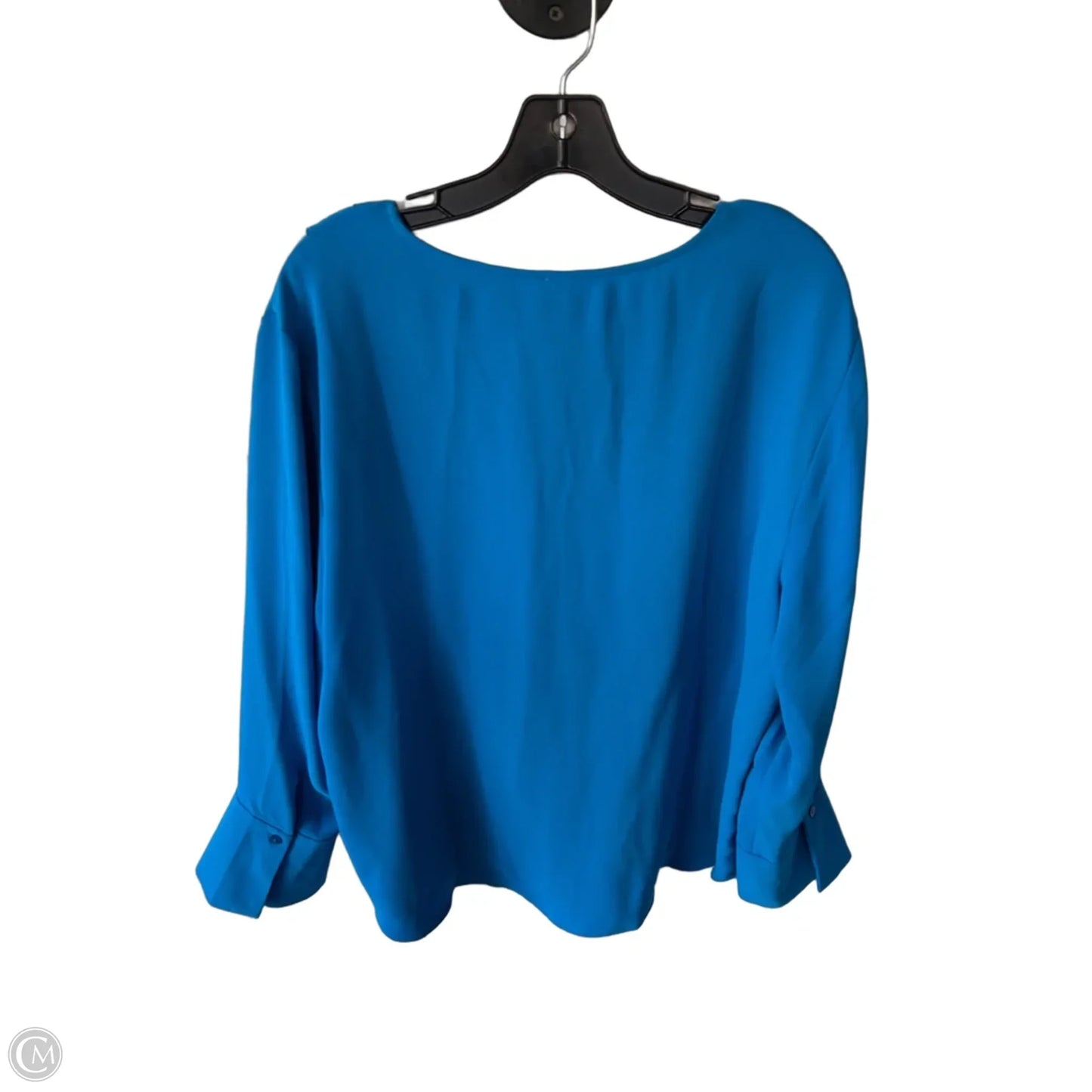 Blouse Long Sleeve By Chicos In Blue, Size: Xl