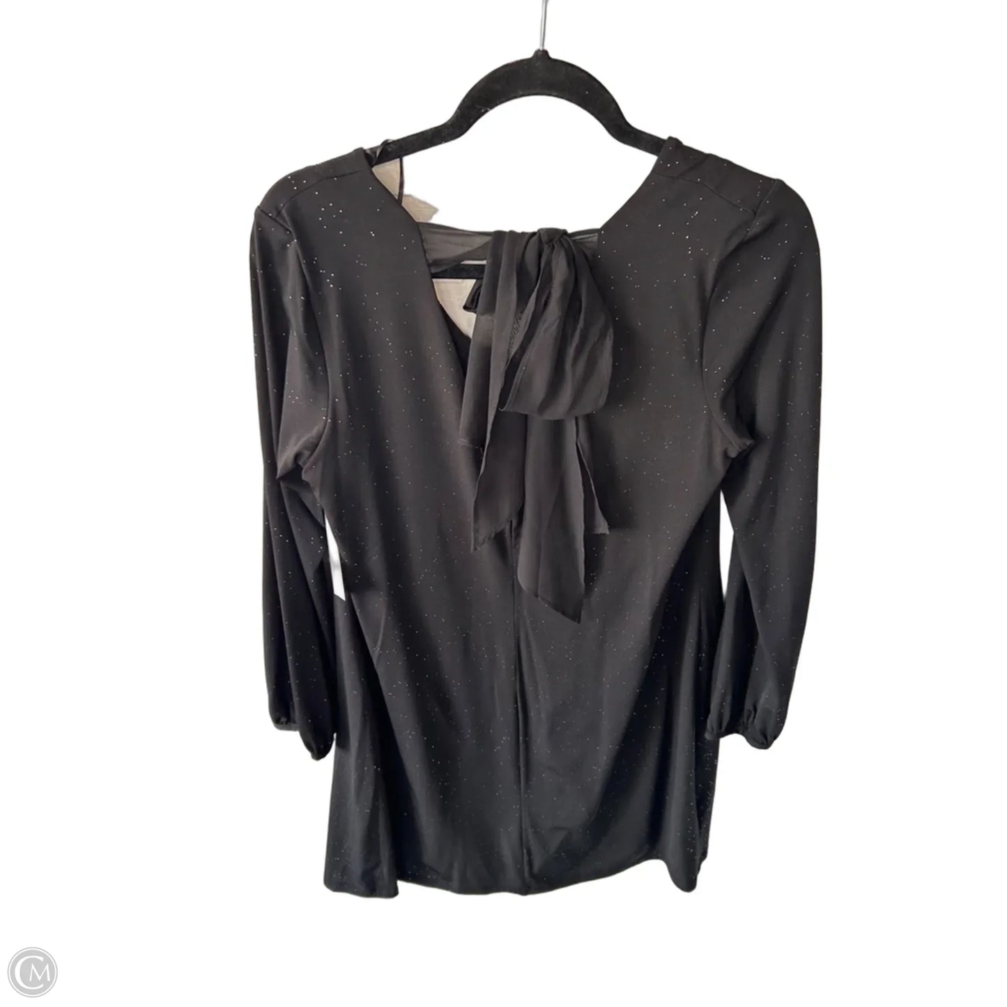 Dress Party Short By Signature By Robbie Bee In Black & Silver, Size: M