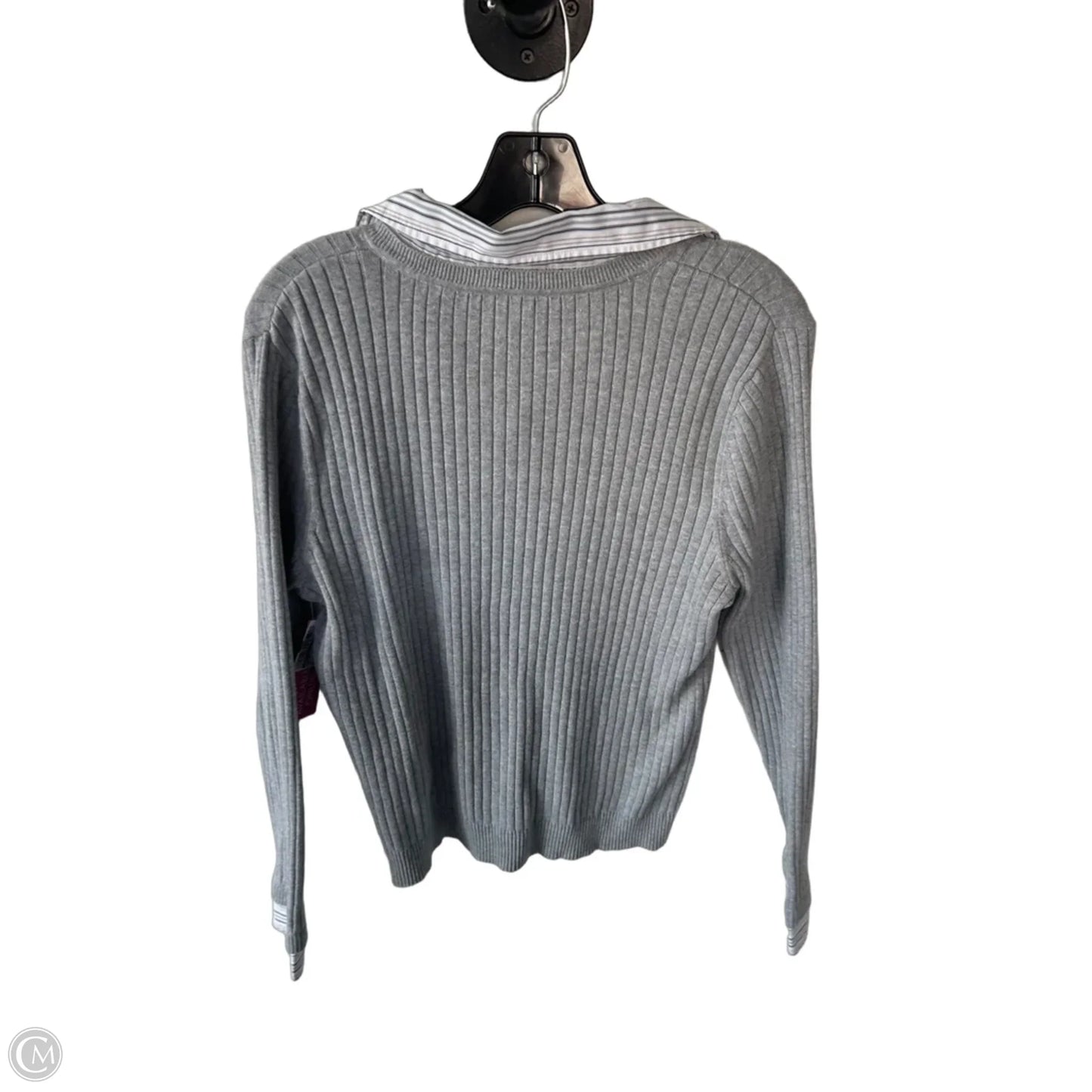 Sweater By Croft And Barrow In Grey, Size: Xl