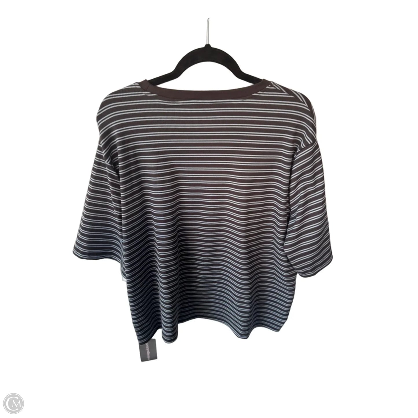 Top Short Sleeve By Clothes Mentor In Blue & Grey, Size: M