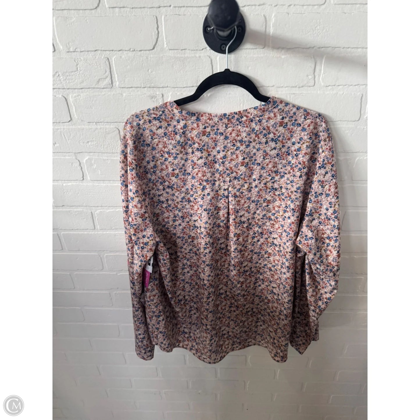 Top Long Sleeve By Cme In Pink, Size: Xxl