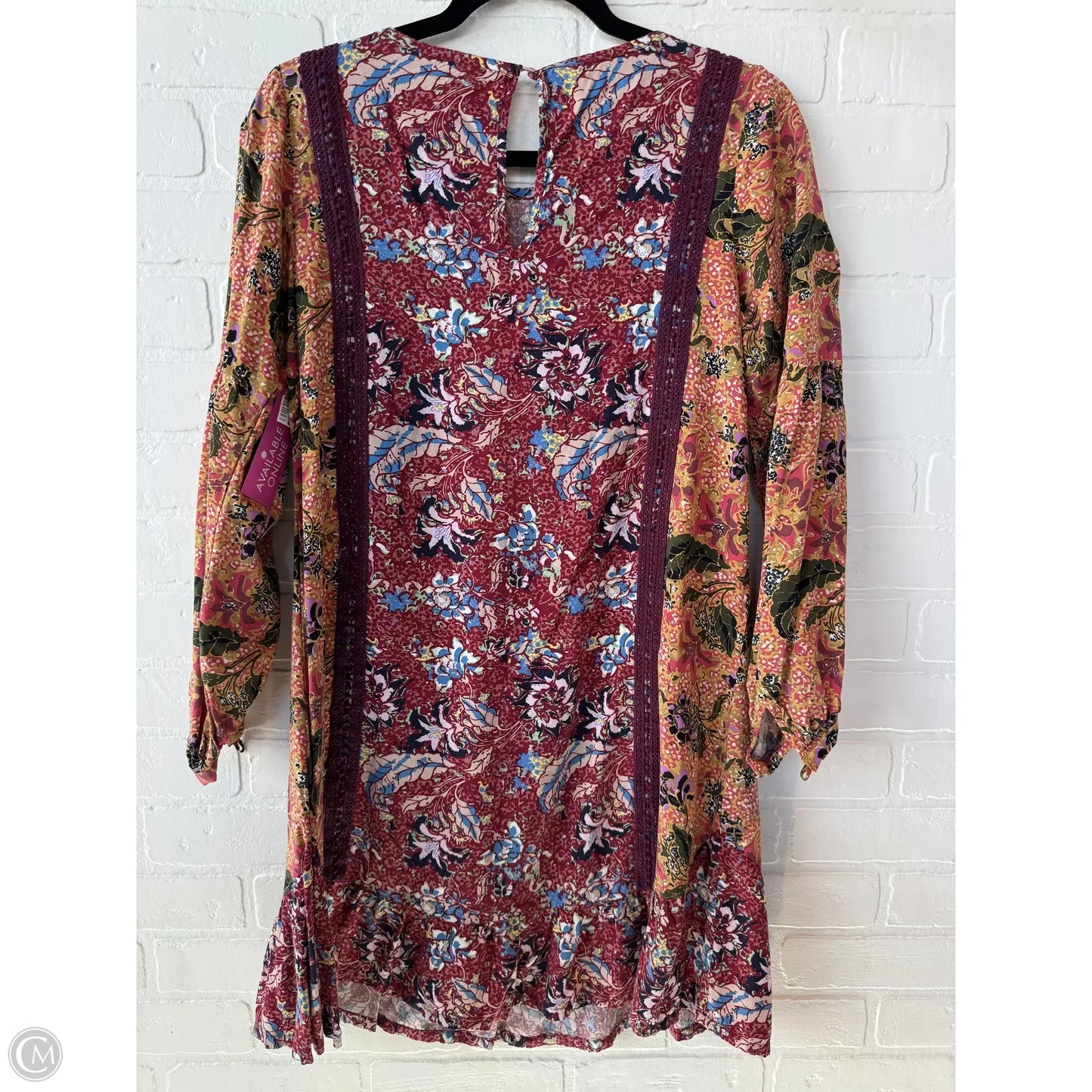 Dress Casual Short By Matilda Jane In Red & Yellow, Size: Xs