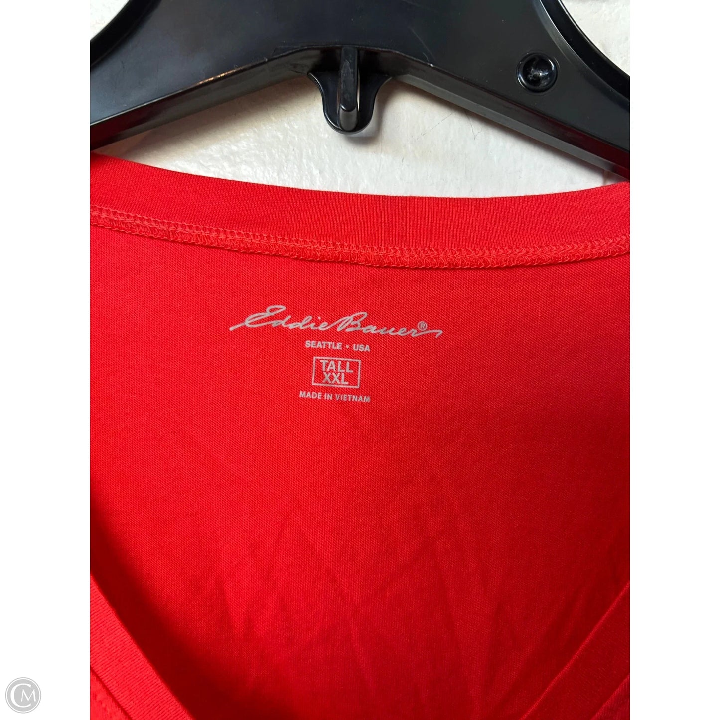 Top Long Sleeve Basic By Eddie Bauer In Orange, Size: Xxl