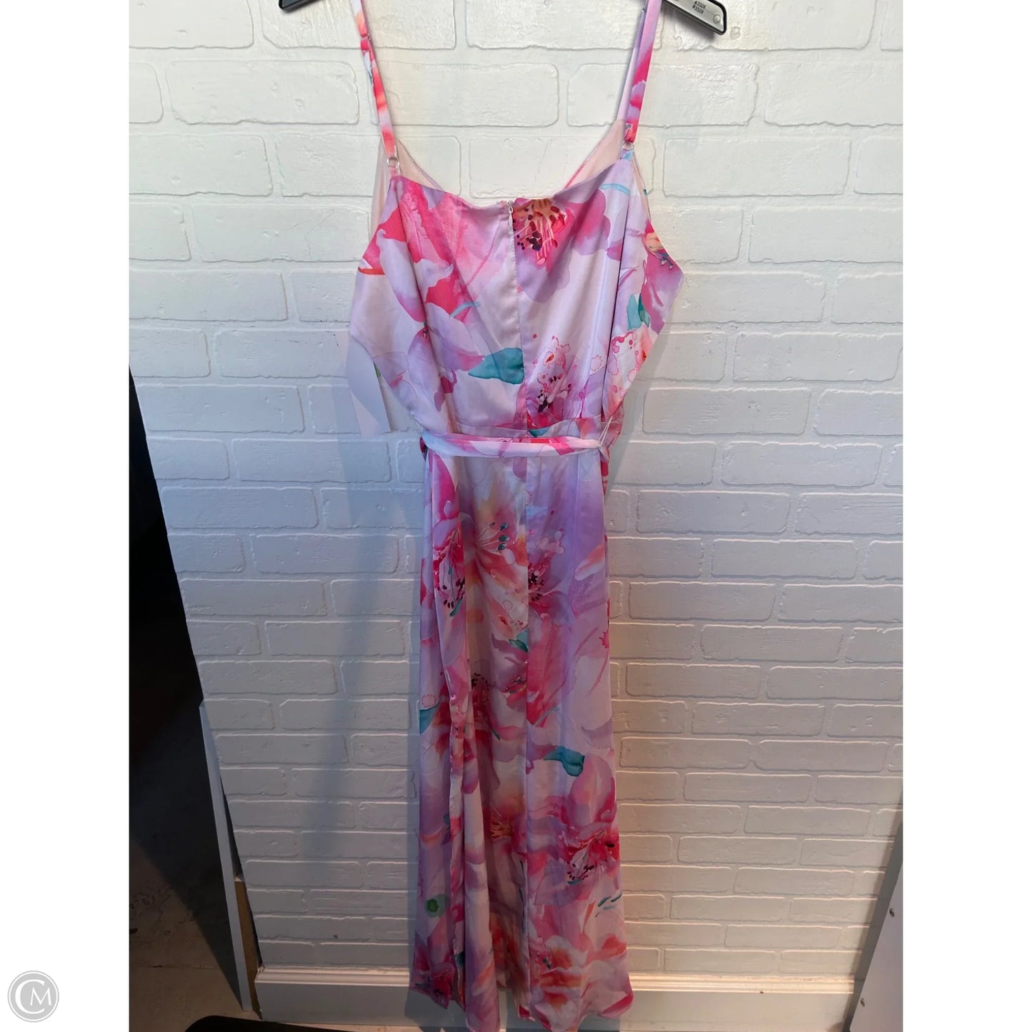 Dress Casual Maxi By Tahari By Arthur Levine In Pink & Purple, Size: Xl