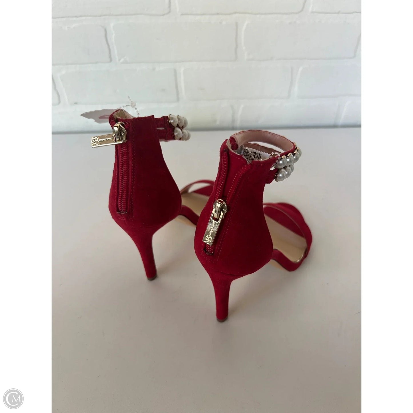 Sandals Heels Stiletto By Jessica Simpson In Red, Size: 6