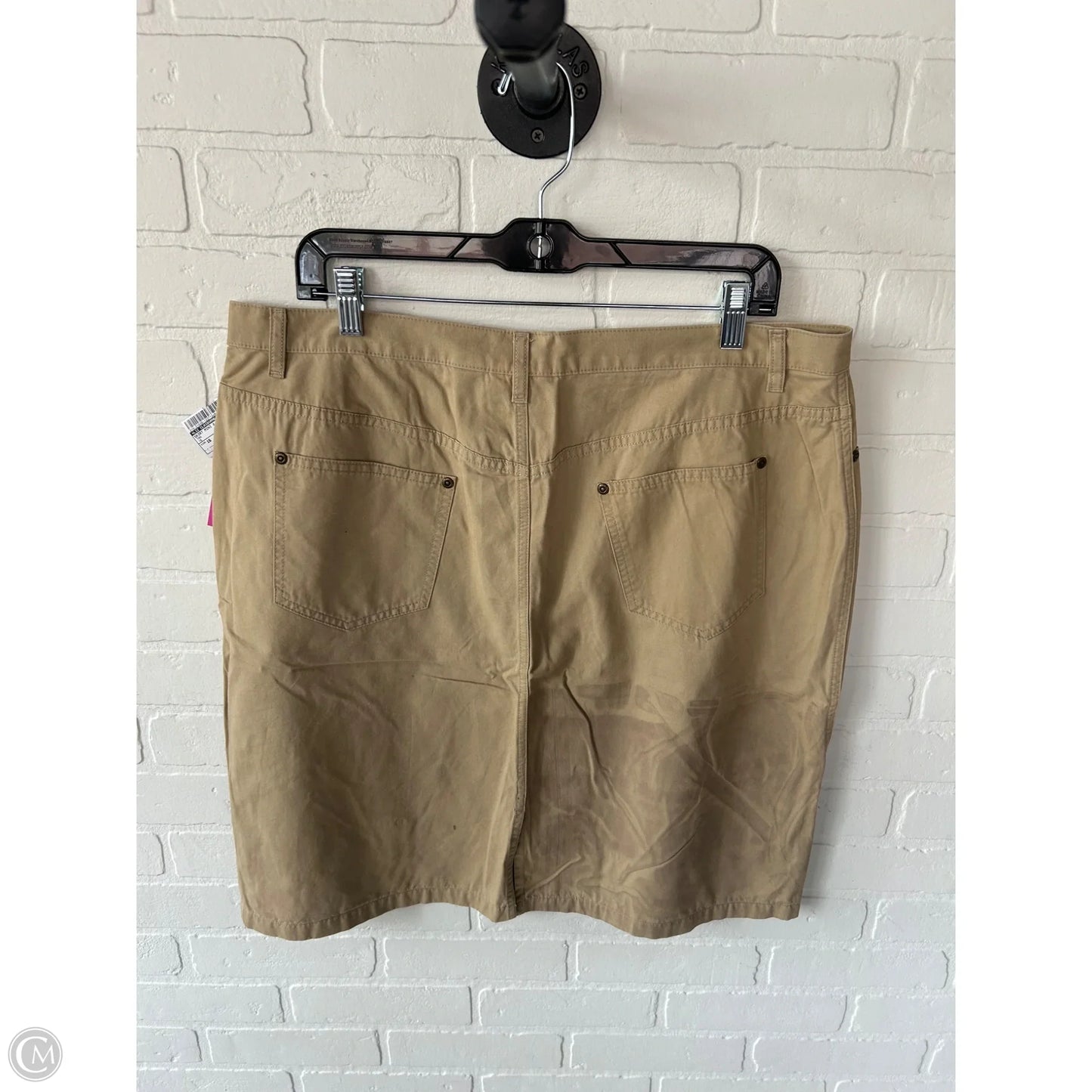 Skirt Mini & Short By Liz Claiborne In Tan, Size: 16