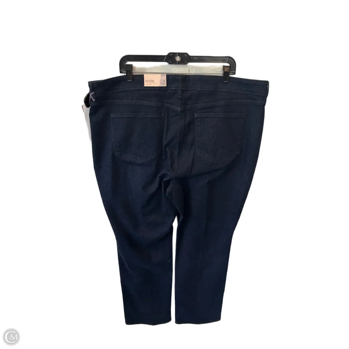 Jeans Straight By Not Your Daughters Jeans In Blue Denim, Size: 22