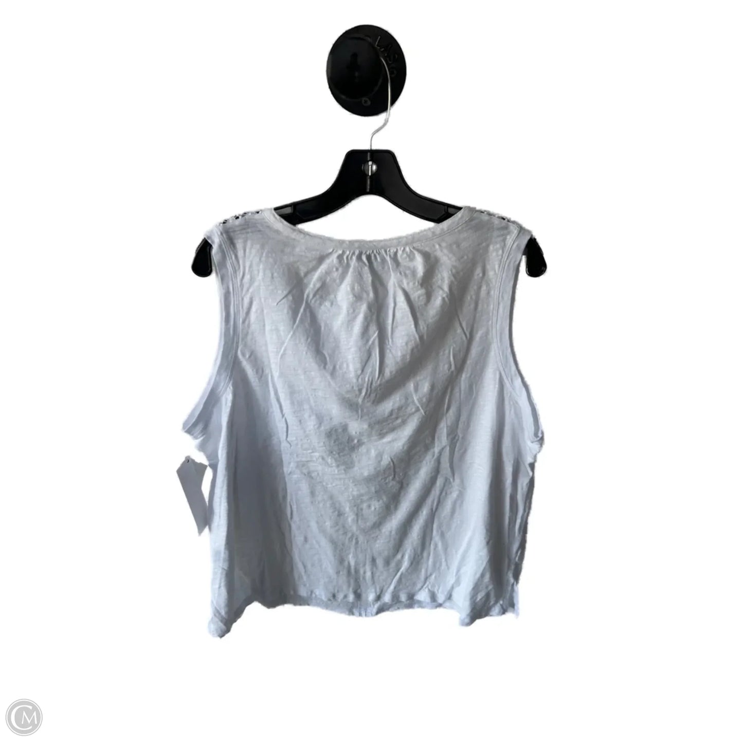 Top Sleeveless By Rafaella In White, Size: Xxl