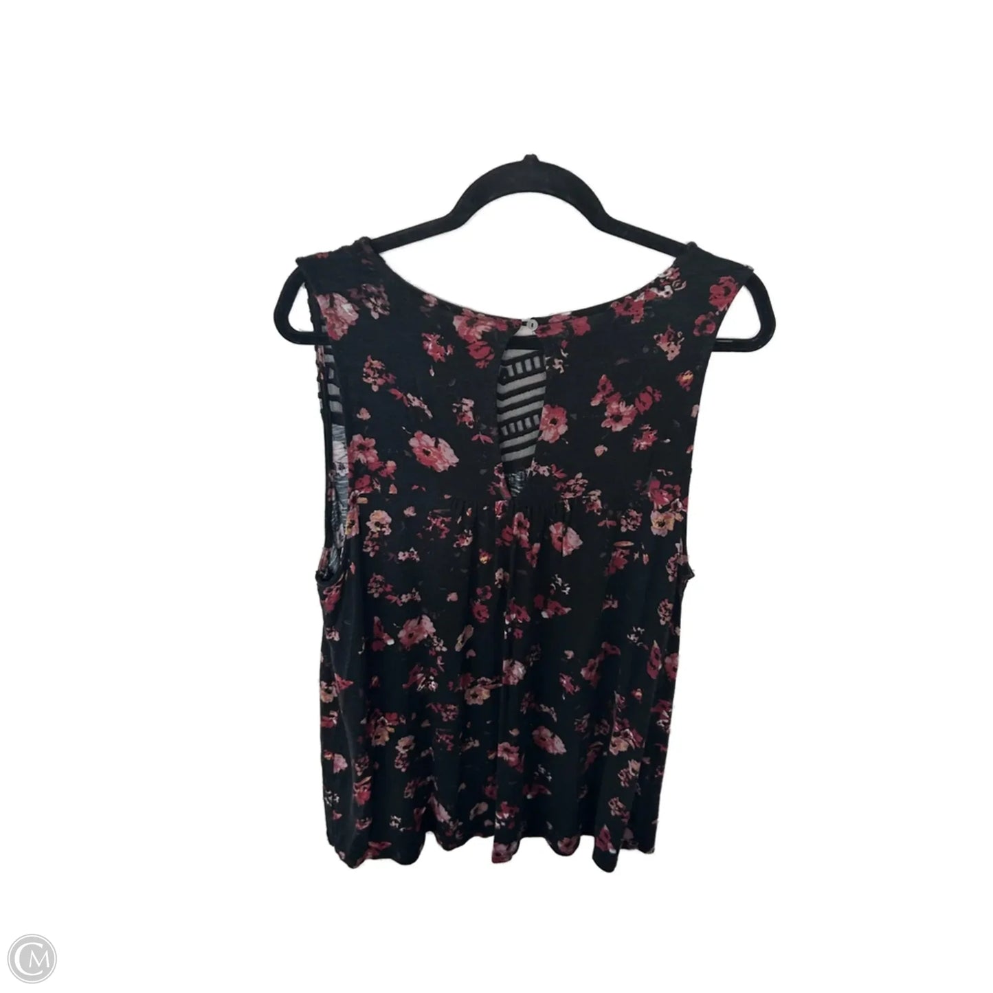 Top Sleeveless By Maurices In Black & Red, Size: 2x