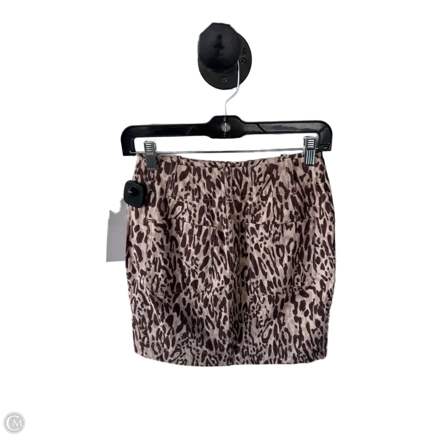 Skirt Mini & Short By Maeve In Brown & Cream, Size: 0