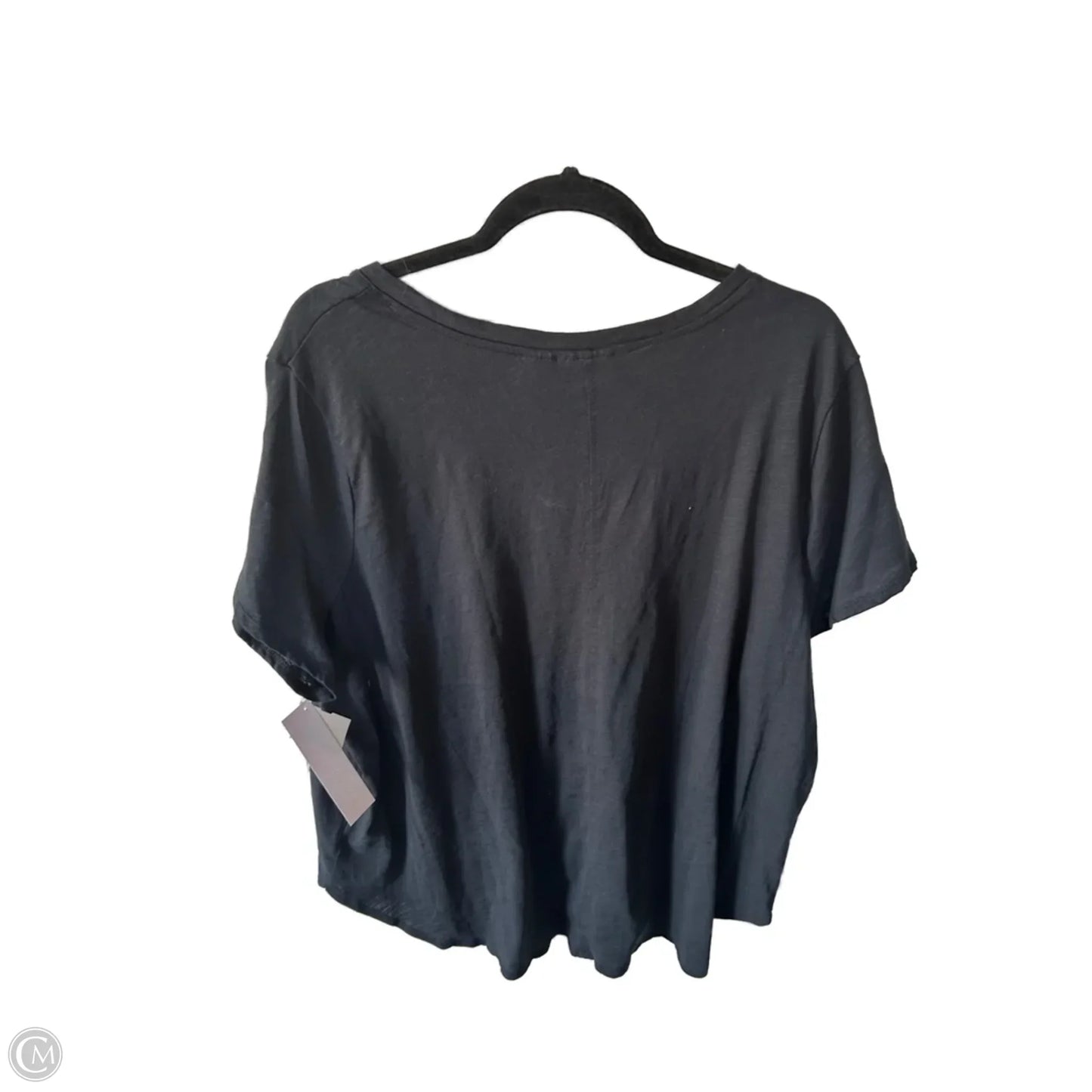 Top Short Sleeve Basic By Cynthia Rowley In Black, Size: 3x