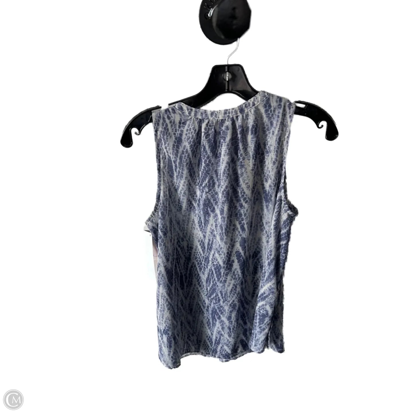Top Sleeveless By Lovestitch In Blue & White, Size: M