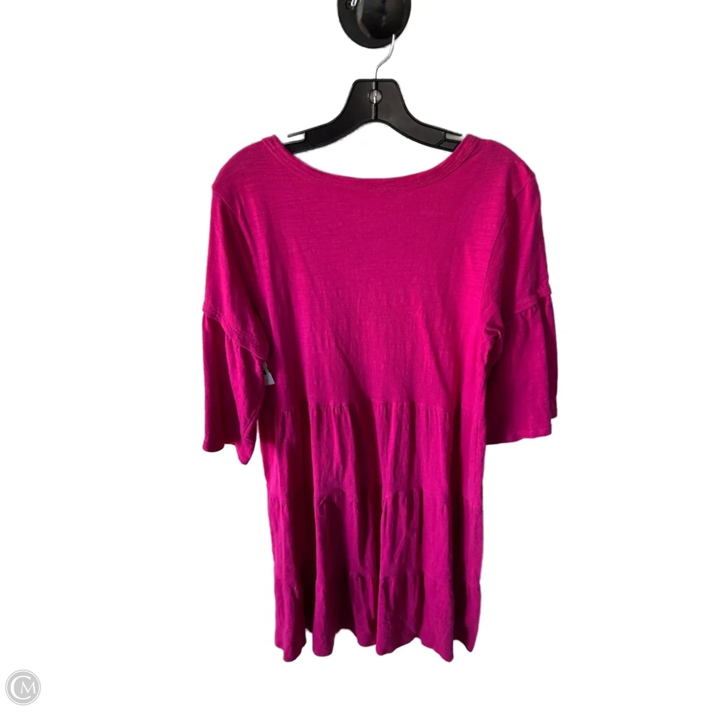 Dress Casual Midi By Time And Tru In Pink, Size: M