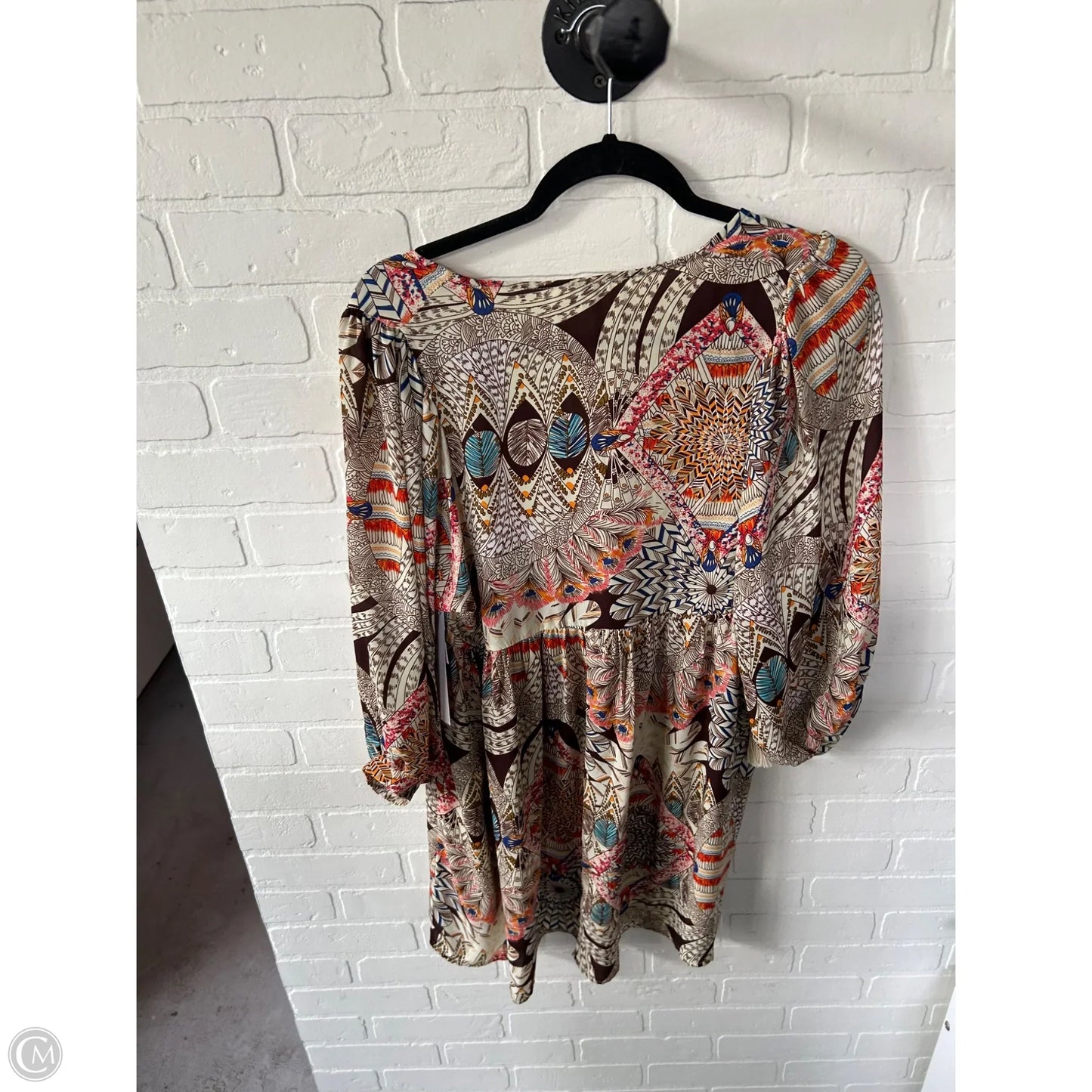 Dress Casual Short By Umgee In Brown & Cream, Size: M