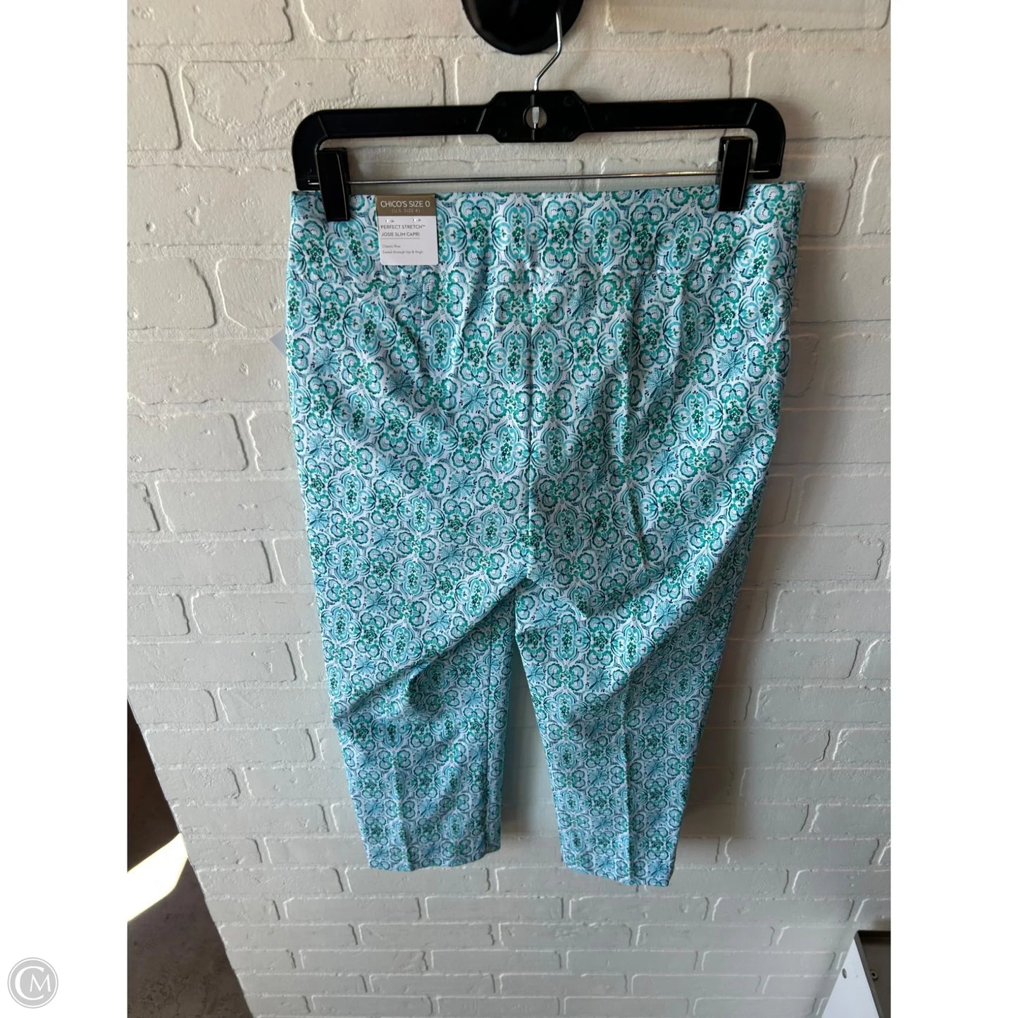 Capris By Chicos In Blue & White, Size: 4