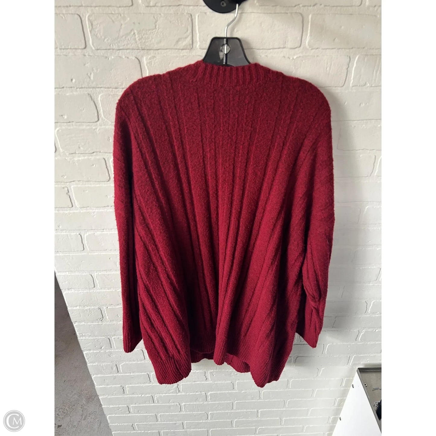 Sweater Cardigan By Torrid In Red, Size: 2x