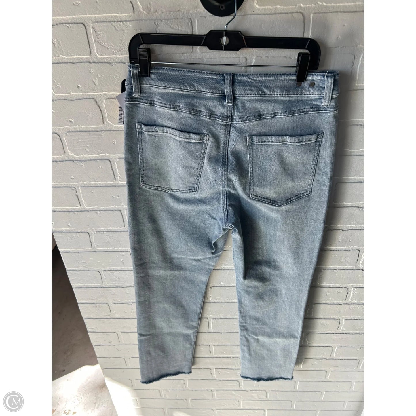 Jeans Straight By Cabi In Blue Denim, Size: 10
