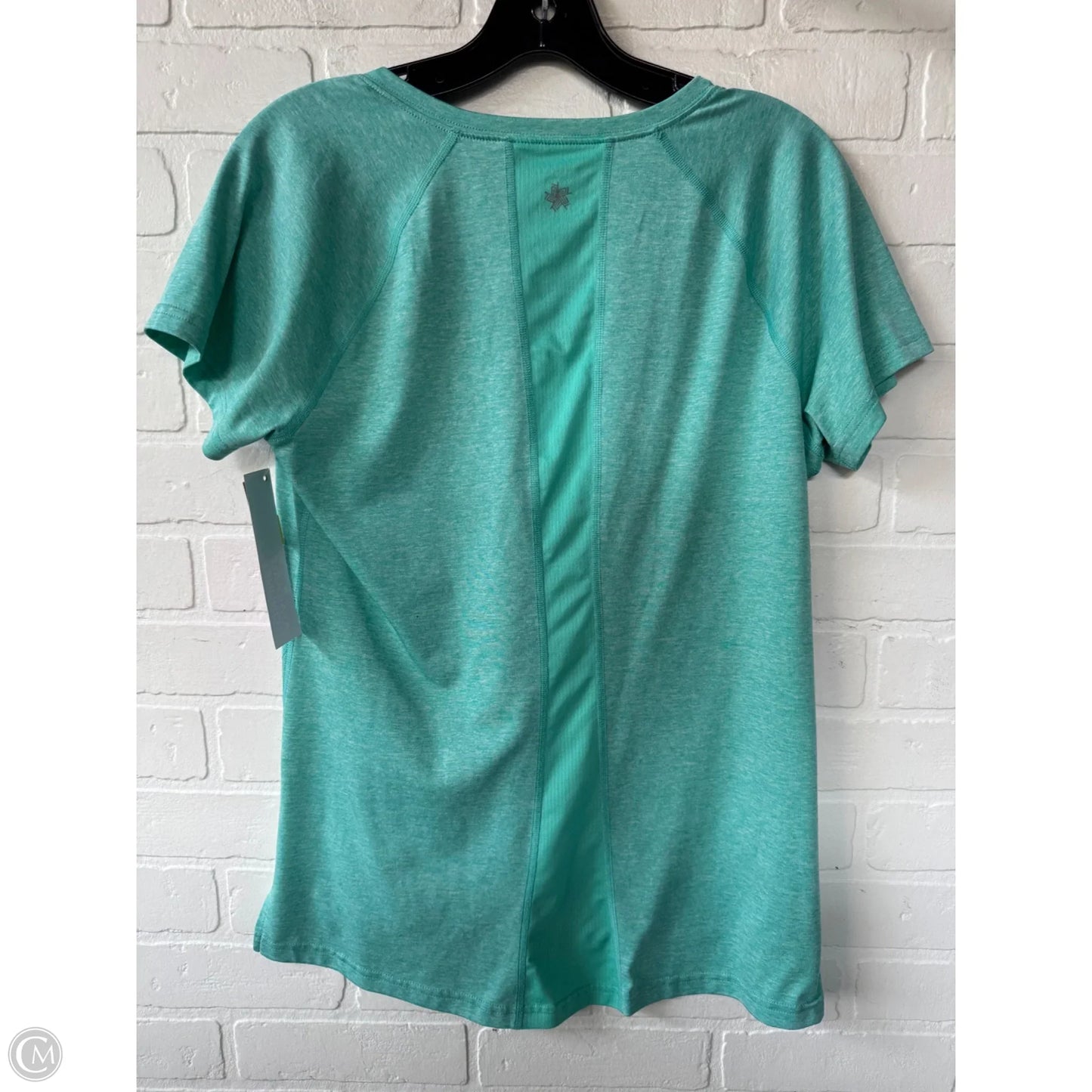 Athletic Top Short Sleeve By Tek Gear In Green, Size: M