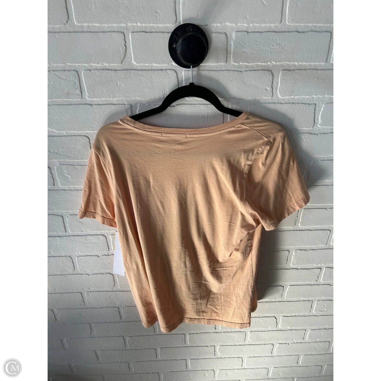 Top Short Sleeve Basic By 7 For All Mankind In Orange, Size: M