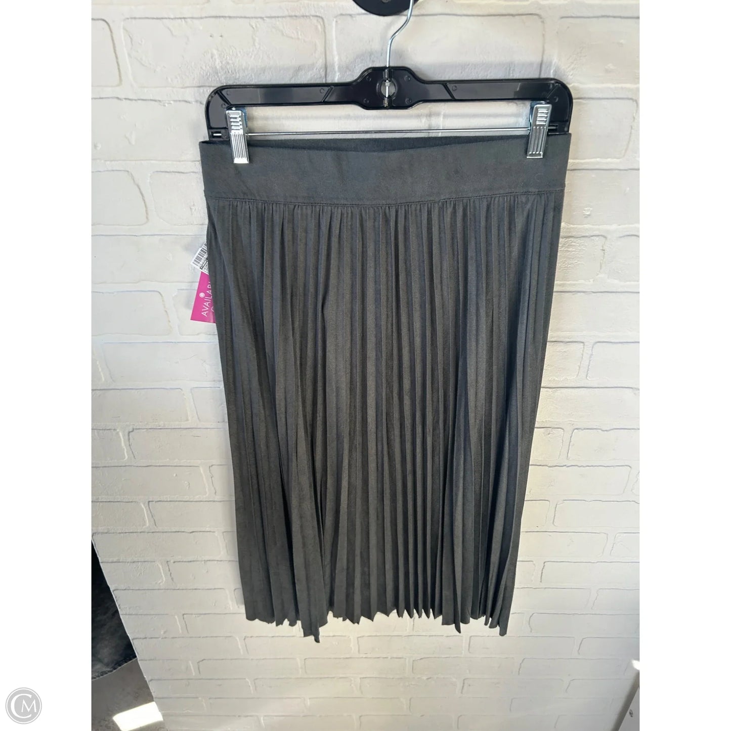 Skirt Midi By Tahari In Grey, Size: 8