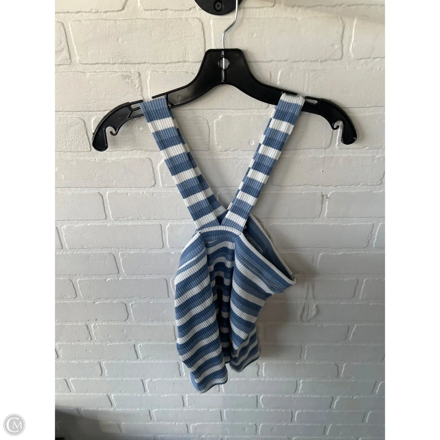 Top Sleeveless By Altard State In Blue & White, Size: L