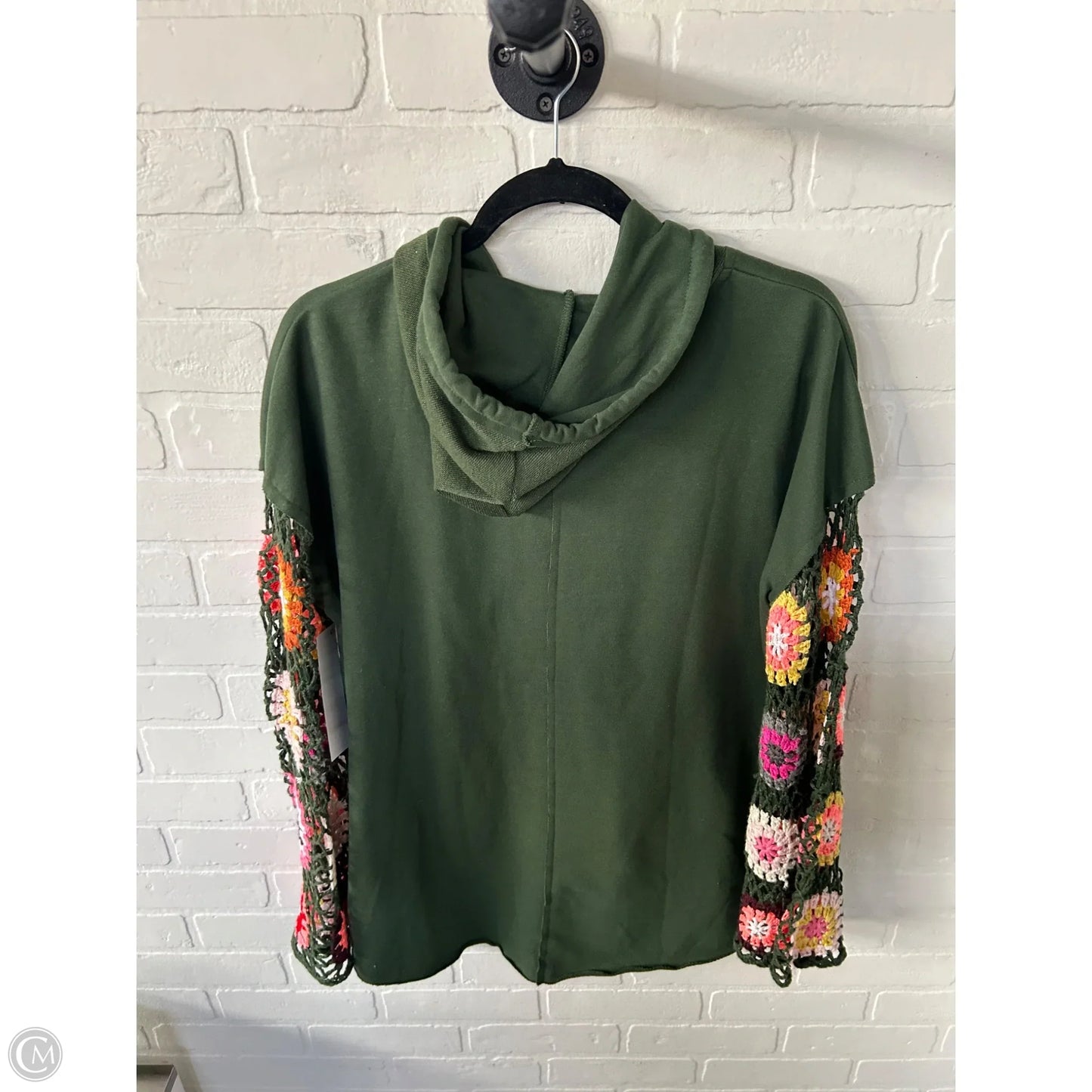 Sweatshirt Hoodie By Umgee In Green, Size: S