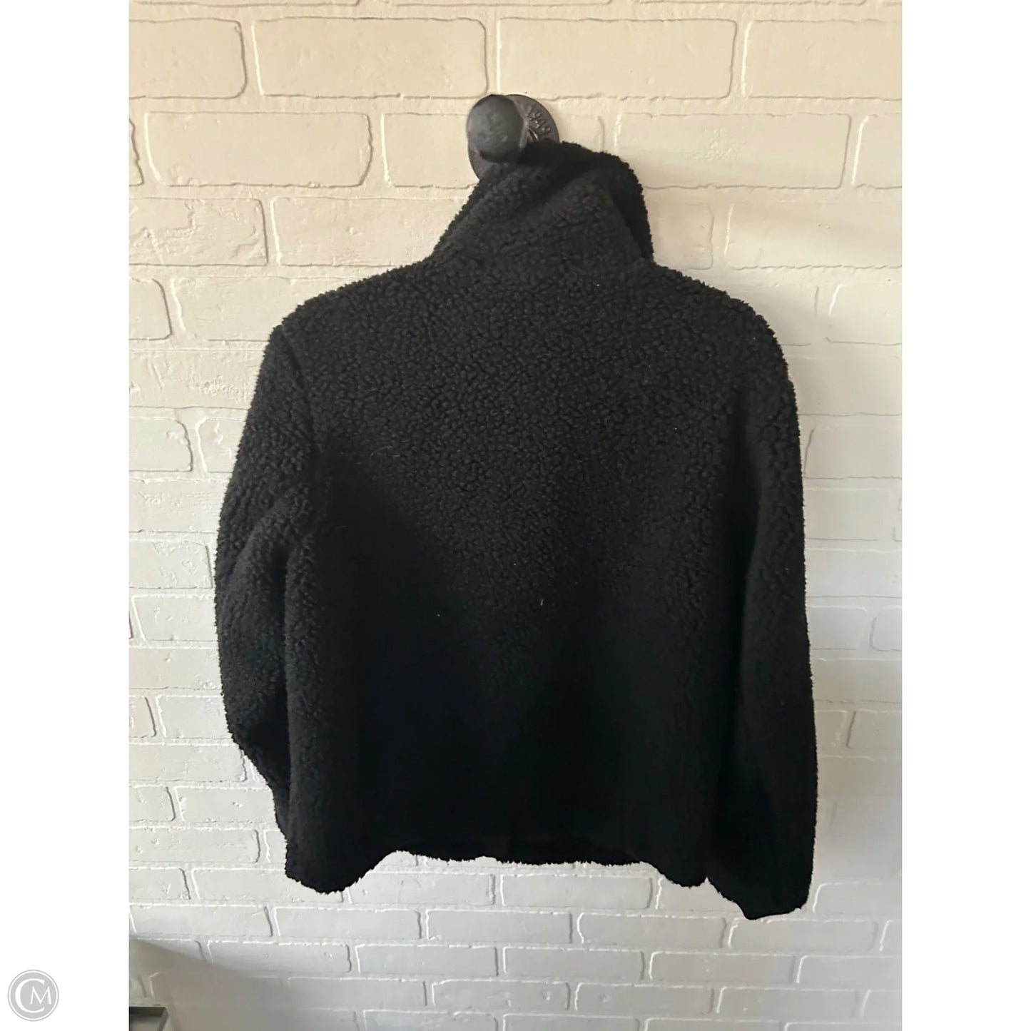 Jacket Fleece By H&m In Black, Size: Xs