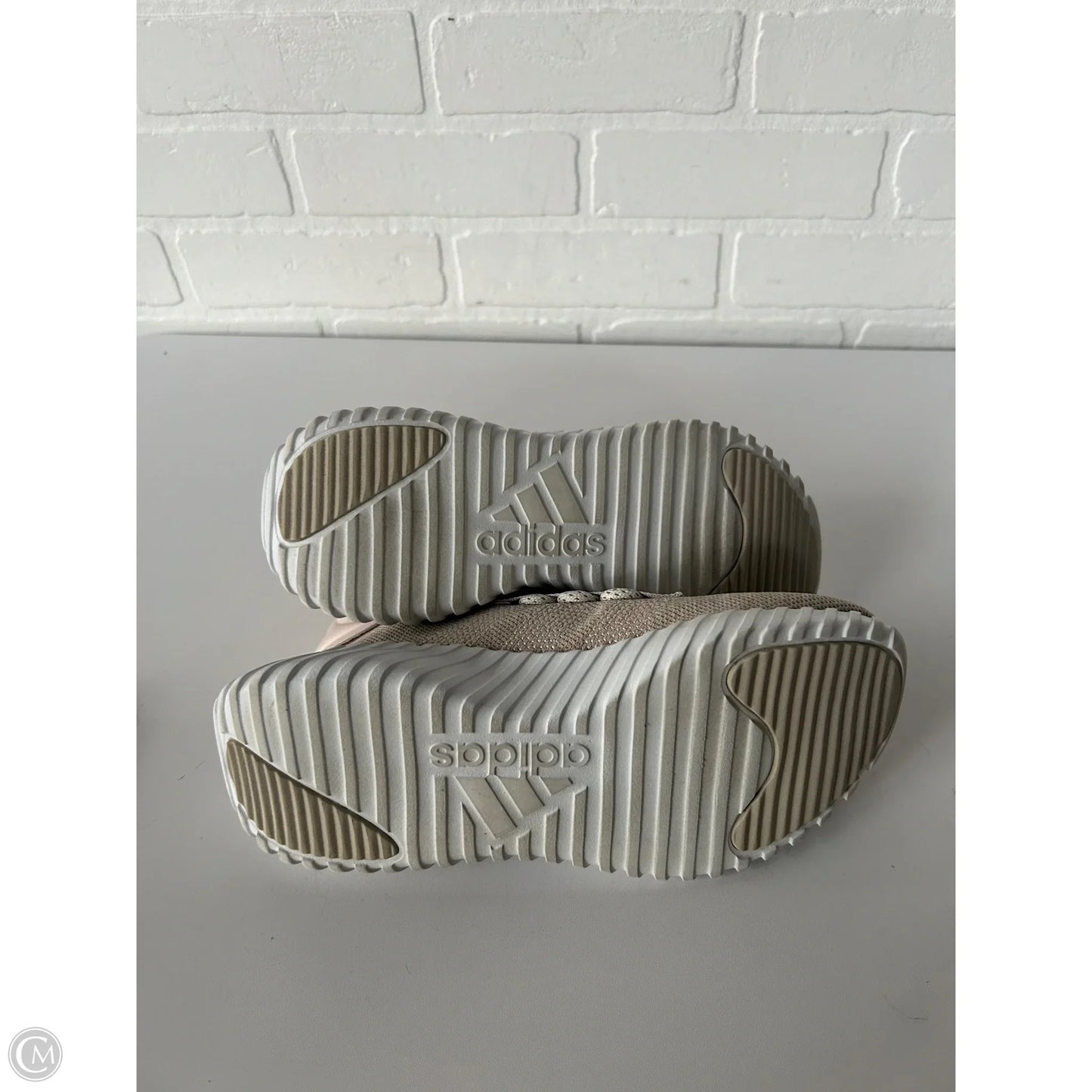 Shoes Athletic By Adidas In Tan & White, Size: 6.5