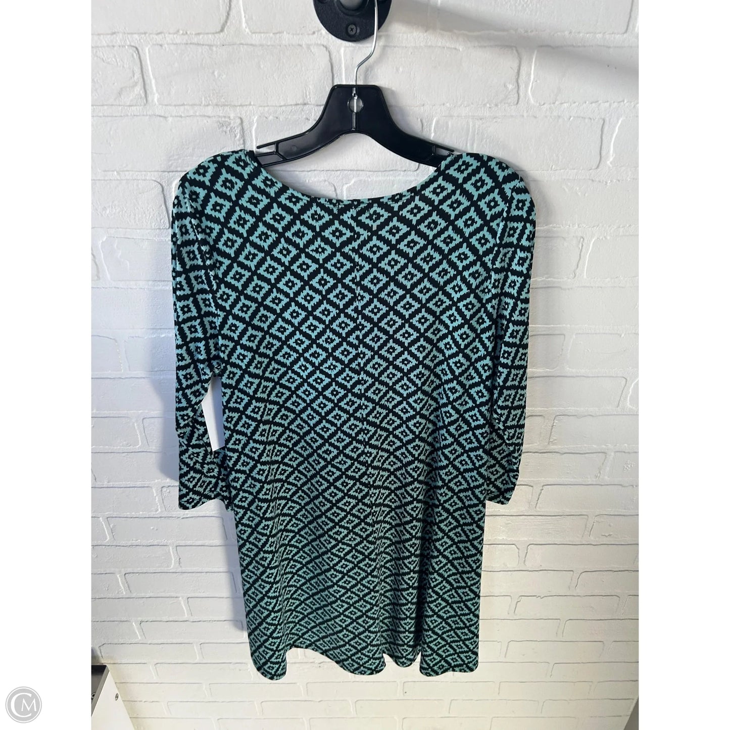 Dress Casual Short By Clothes Mentor In Black & Blue, Size: L