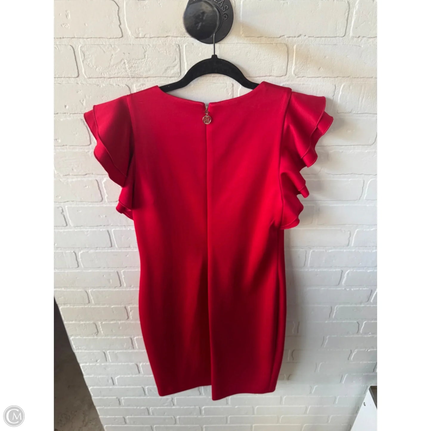 Dress Party Midi By Tommy Hilfiger In Red, Size: M