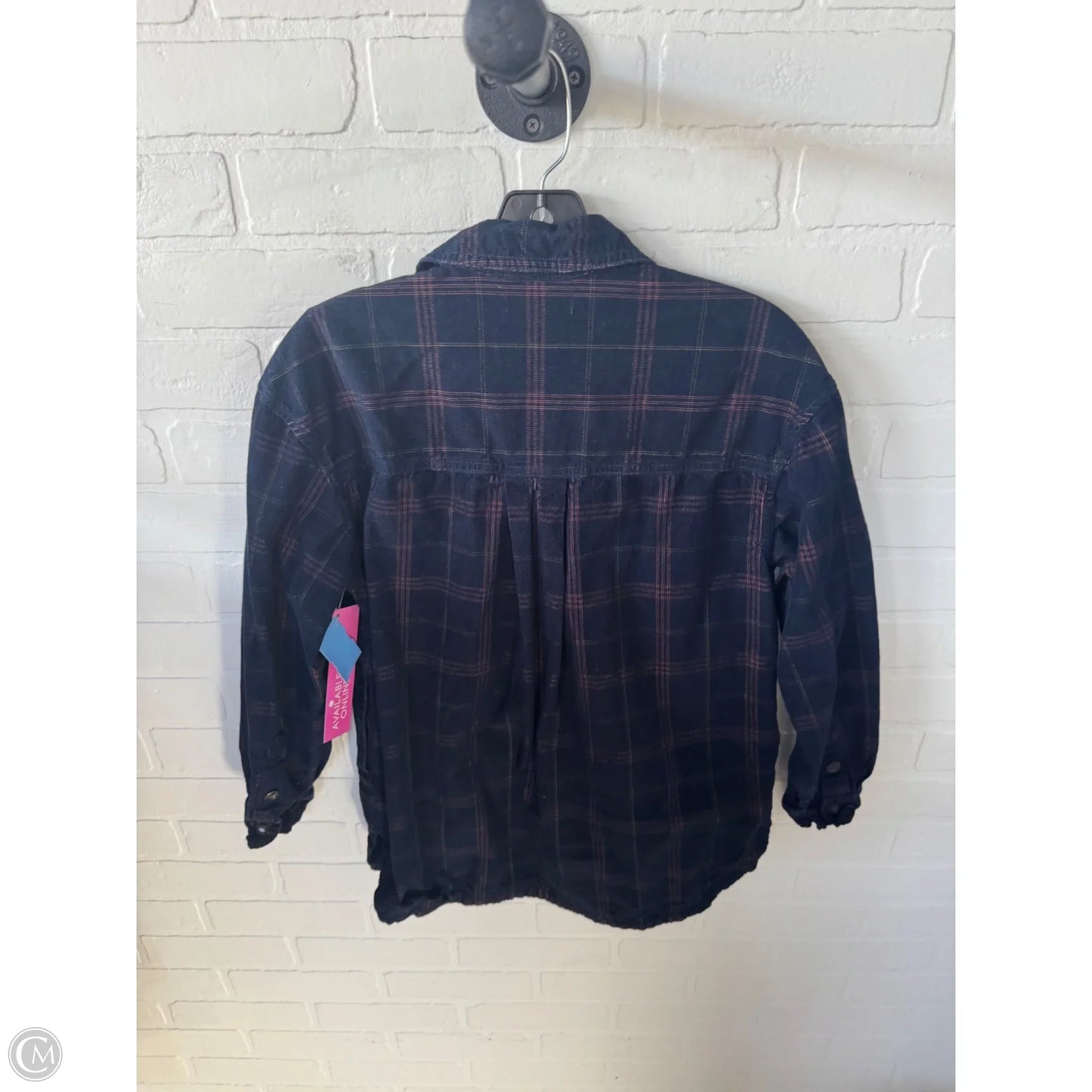 Top Long Sleeve By Madewell In Navy, Size: Xs