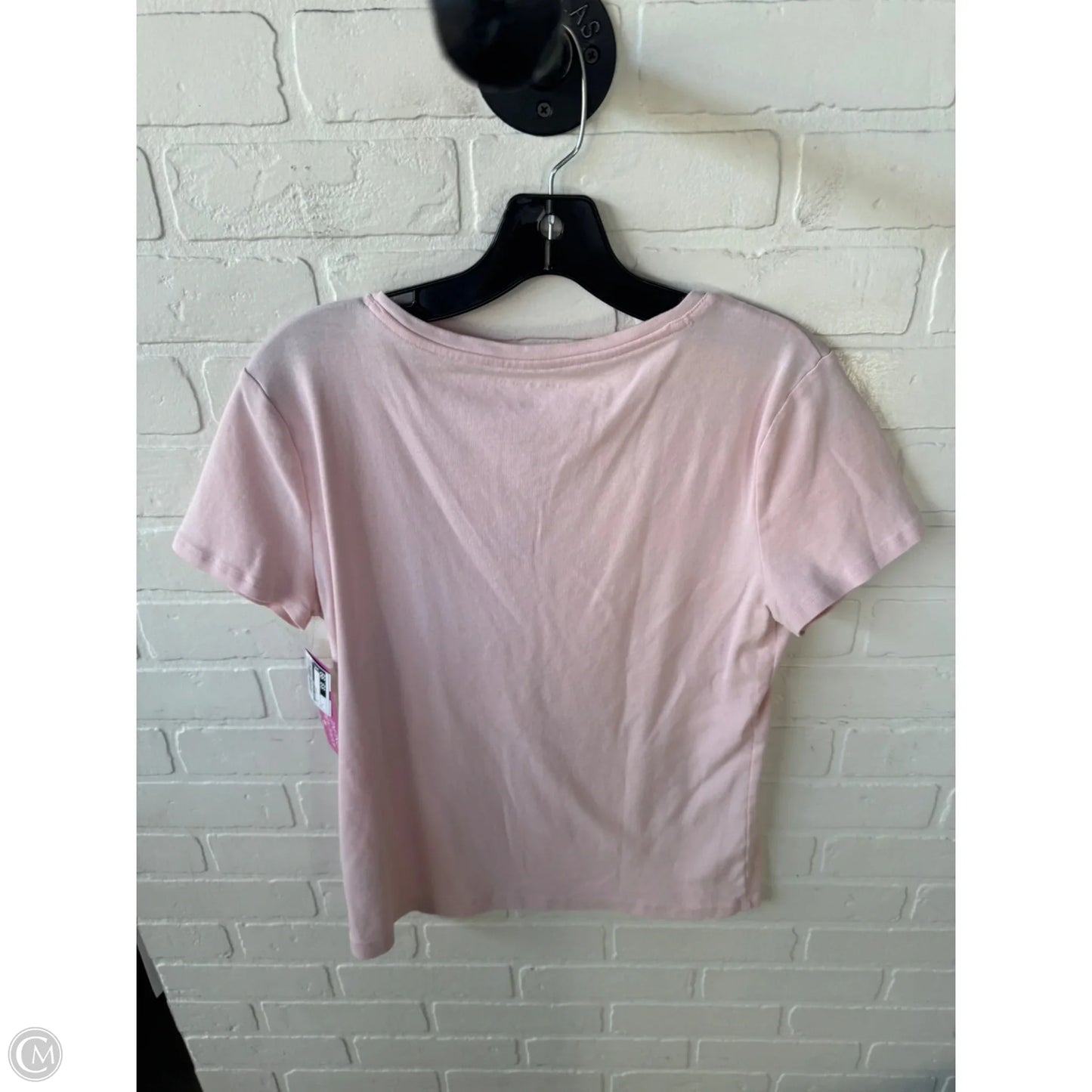 Top Short Sleeve Basic By Tommy Hilfiger In Pink, Size: L
