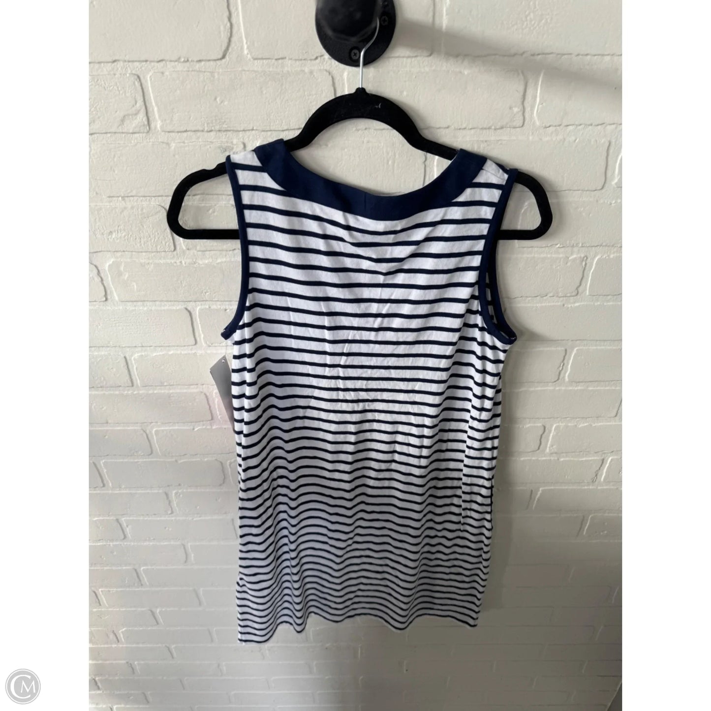 Dress Casual Short By Lands End In Blue & White, Size: S