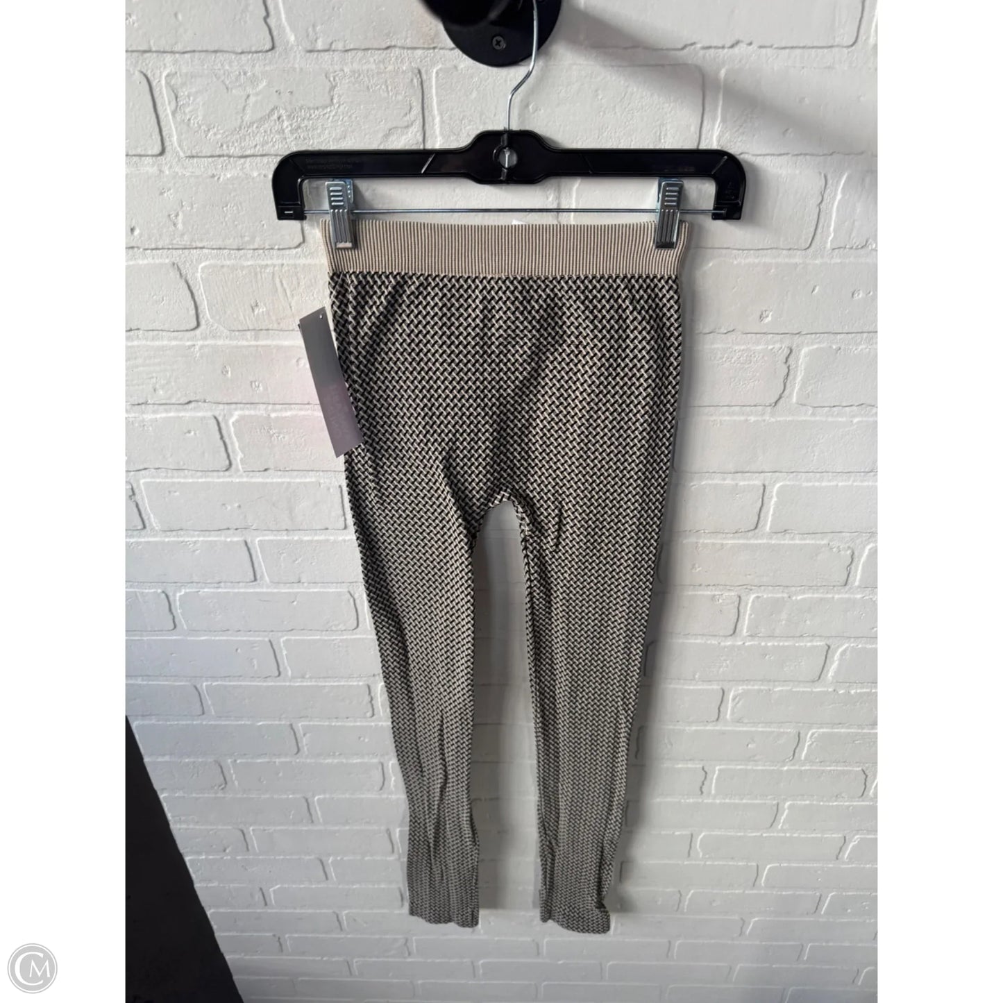 Pants Leggings By Nikibiki In Black & Cream, Size: Osfm