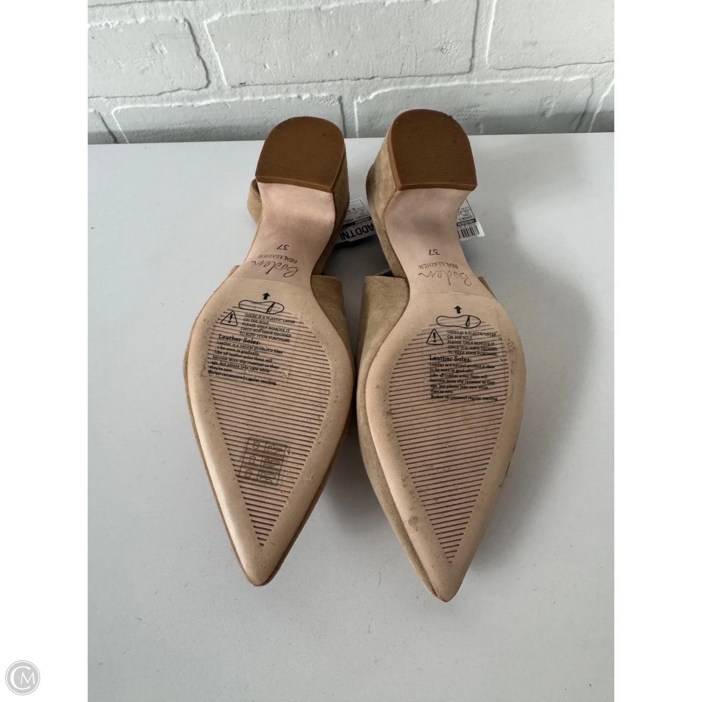 Shoes Heels Block By Boden In Tan, Size: 6.5