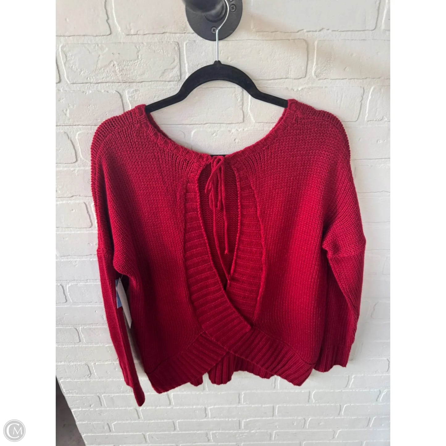 Sweater By Clothes Mentor In Red, Size: S
