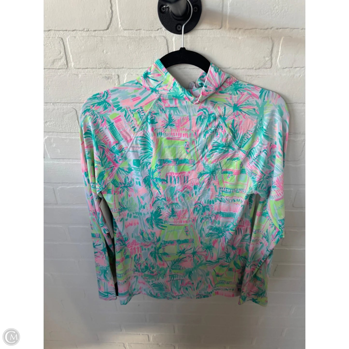Jacket Designer By Lilly Pulitzer In Green & Pink, Size: M