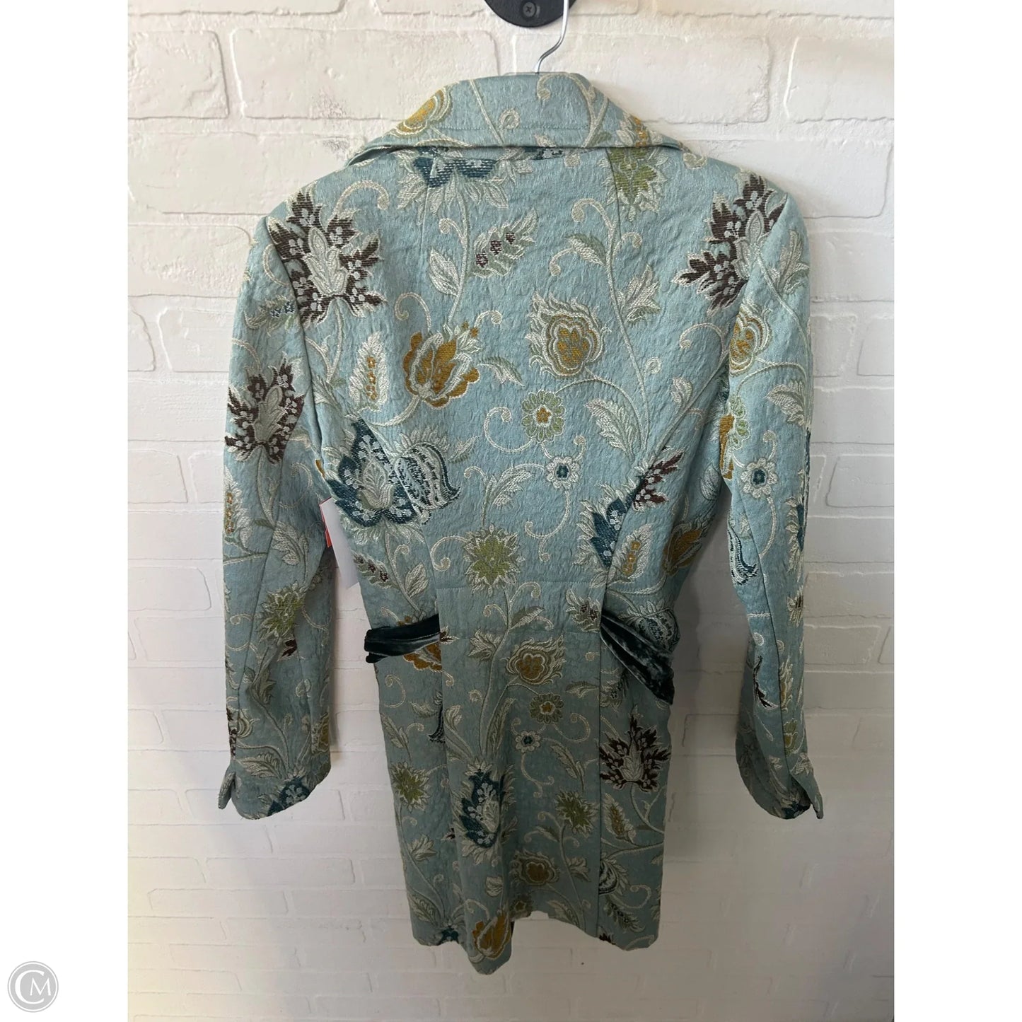 Coat Other By Cabi In Blue & Green, Size: S