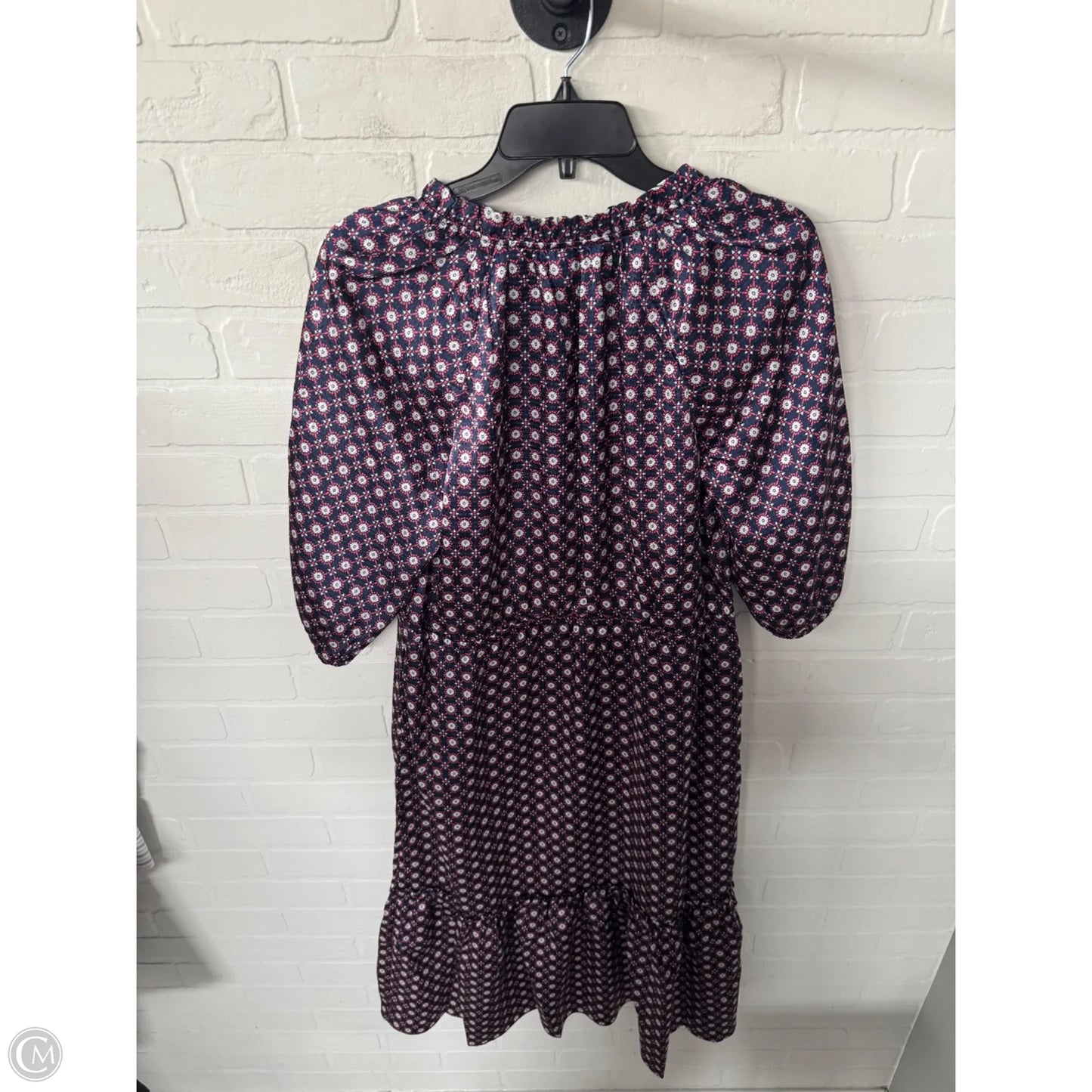 Dress Casual Midi By Draper James In Blue & Red & White, Size: M