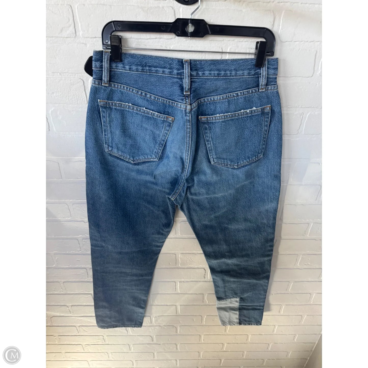 Jeans Straight By Frame In Blue Denim, Size: 6